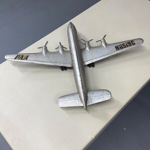 Vintage Marx Pan Am Airways Pressed Steel Airplane NC6519C